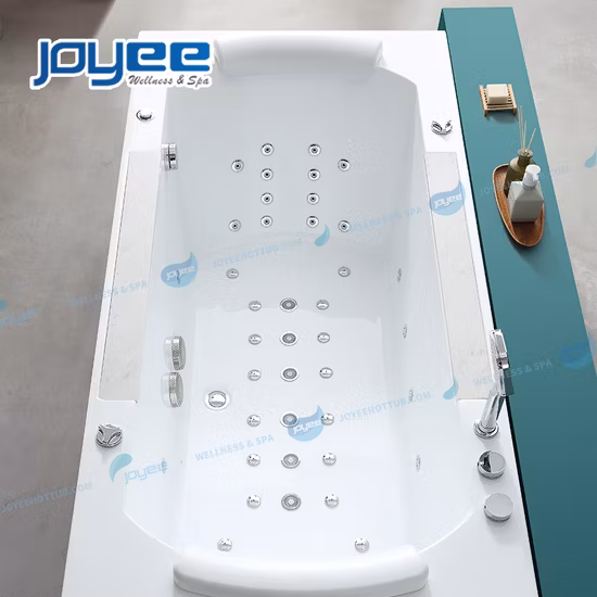 Joyee Wood Color Erc Rock Wasserfall Massage 2 Personen Badewanne im Hotelbadezimmer